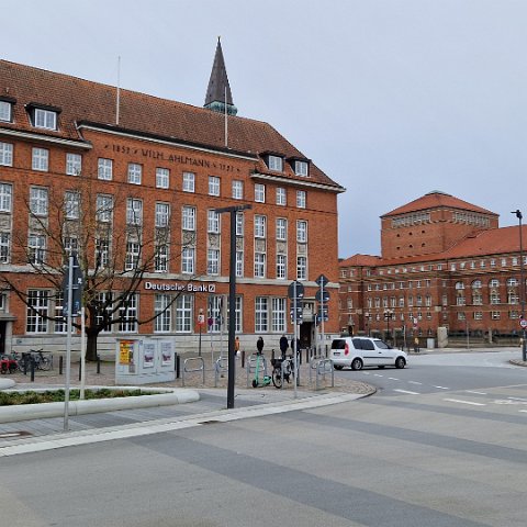 Havna og fjorden i Kiel