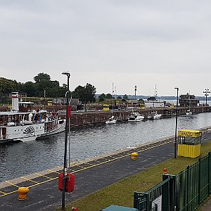 Schleusen Kiel-Holtenau på Kiel-kanalen