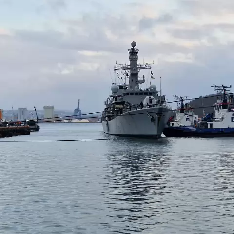 4 Type 23 frigates in Oslo, Norway