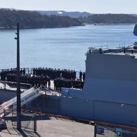 7 frigate FGS Sachsen (F219) in Oslo