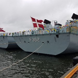 4 Iver Huitfeldt-class frigates in Oslo