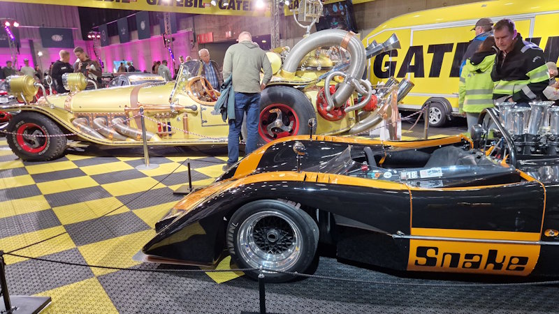 Il Tempo Gigante ved siden av Boomerang Rapido på Oslo Motor Show 2025