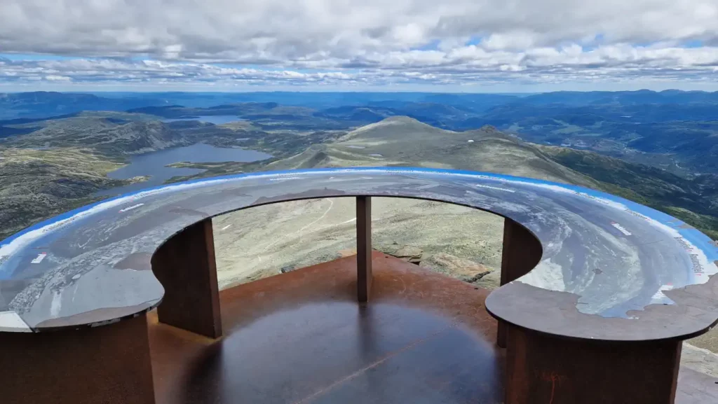 Gaustatoppen med beskrivelse