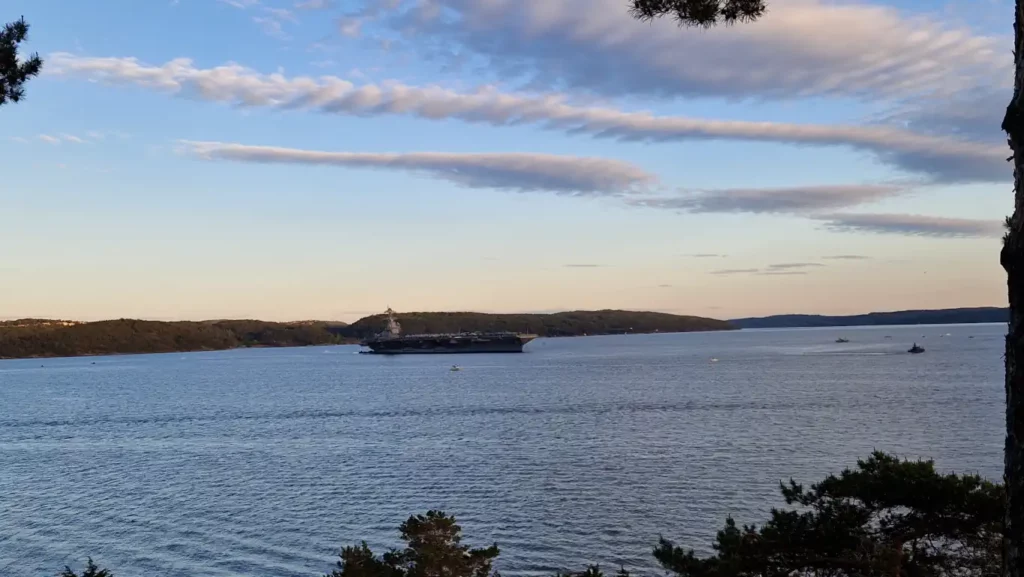 USS Gerald R. Ford i Bunnefjorden