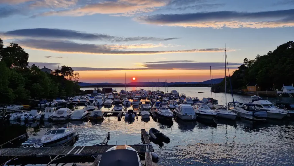 Solnedgang ved Malmøybrua