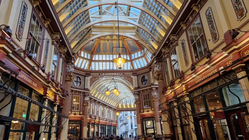 Leadenhall Market og Lloyd's of London