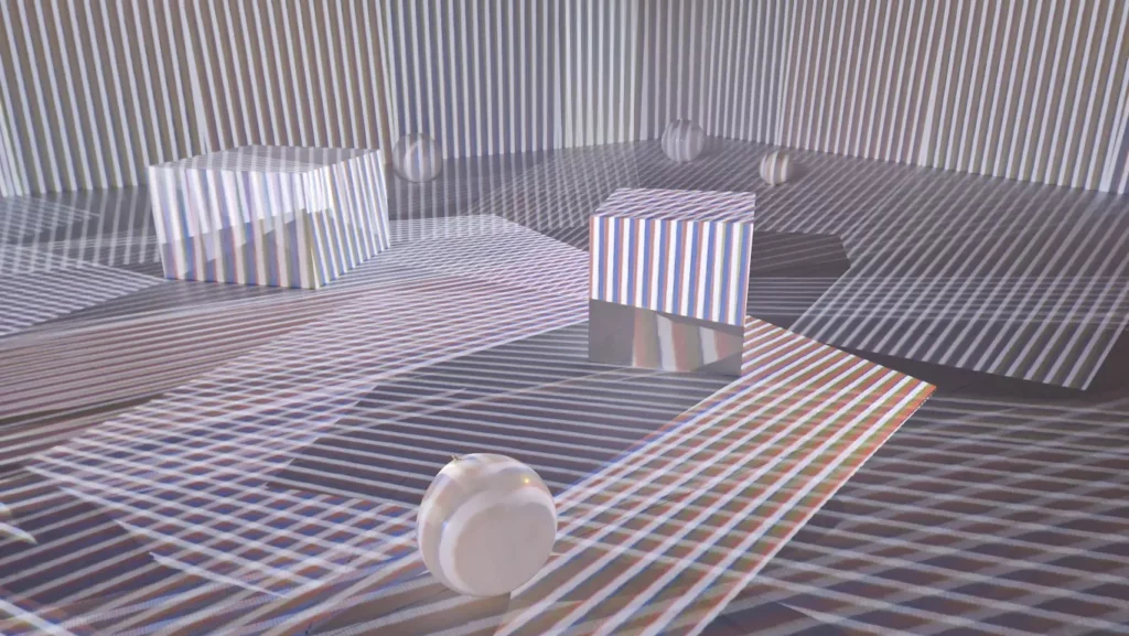 Environnement Chromointerférent av Carlos Cruz-Diez
