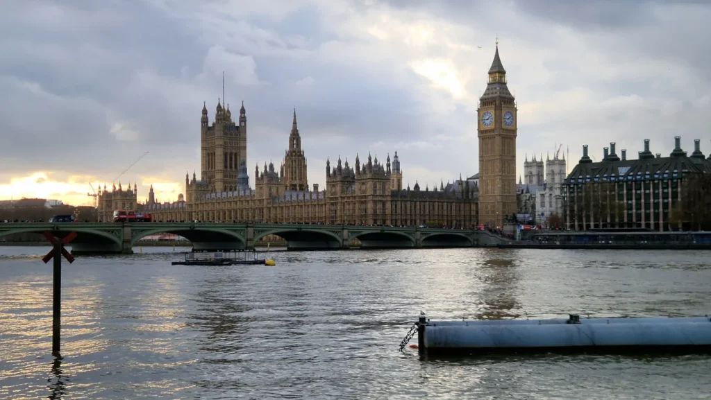Big Ben, Palace of Westminster og Westminster Abbey
