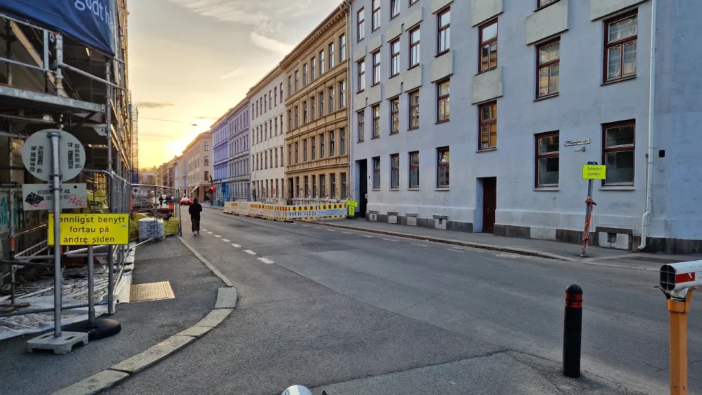 Solnedgang i Schleppegrells gate