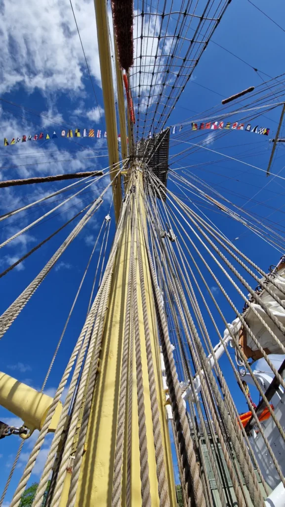 Mast på fullriggeren Dar Młodzieży