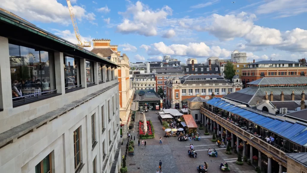 Utsikt mot Covent Garden en sommerdag