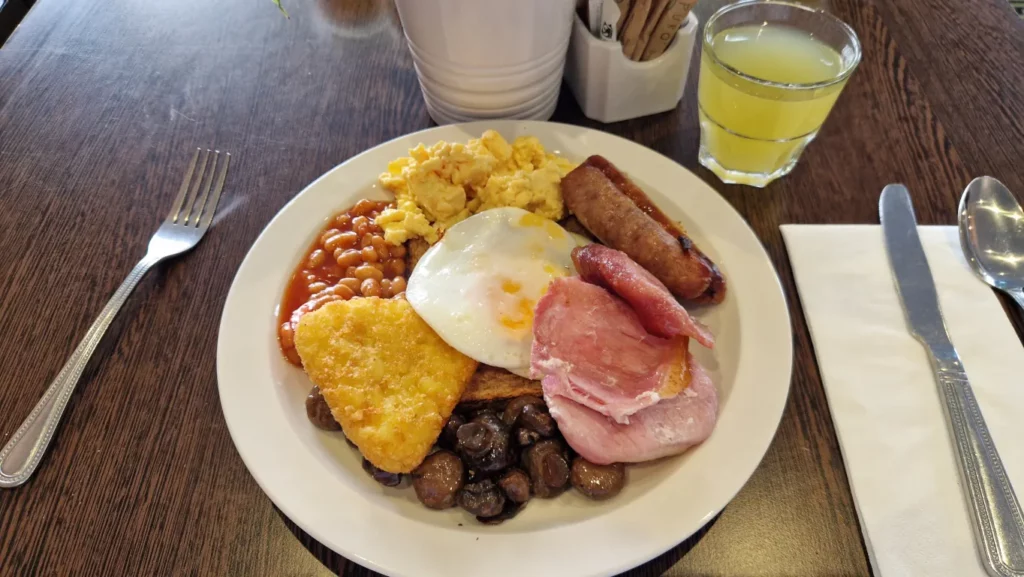 Full engelsk frokost i London