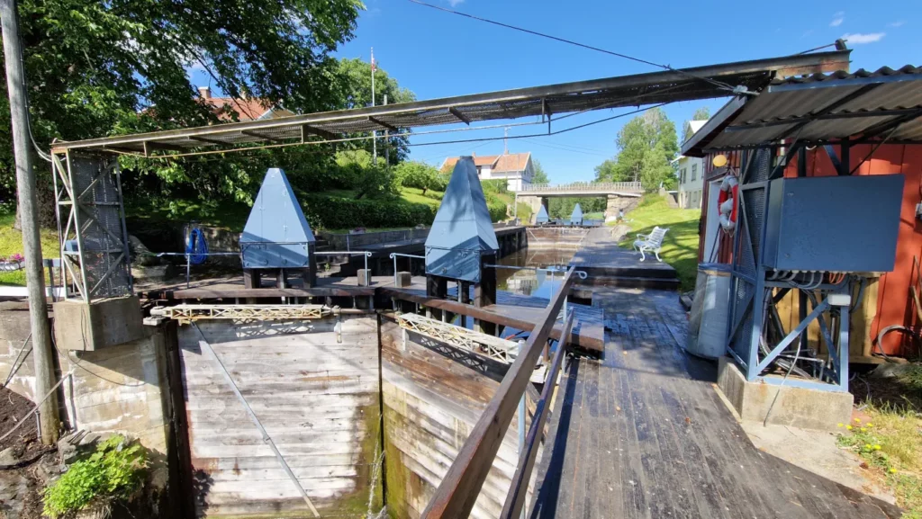 Strømsfoss sluser i Haldenkanalen