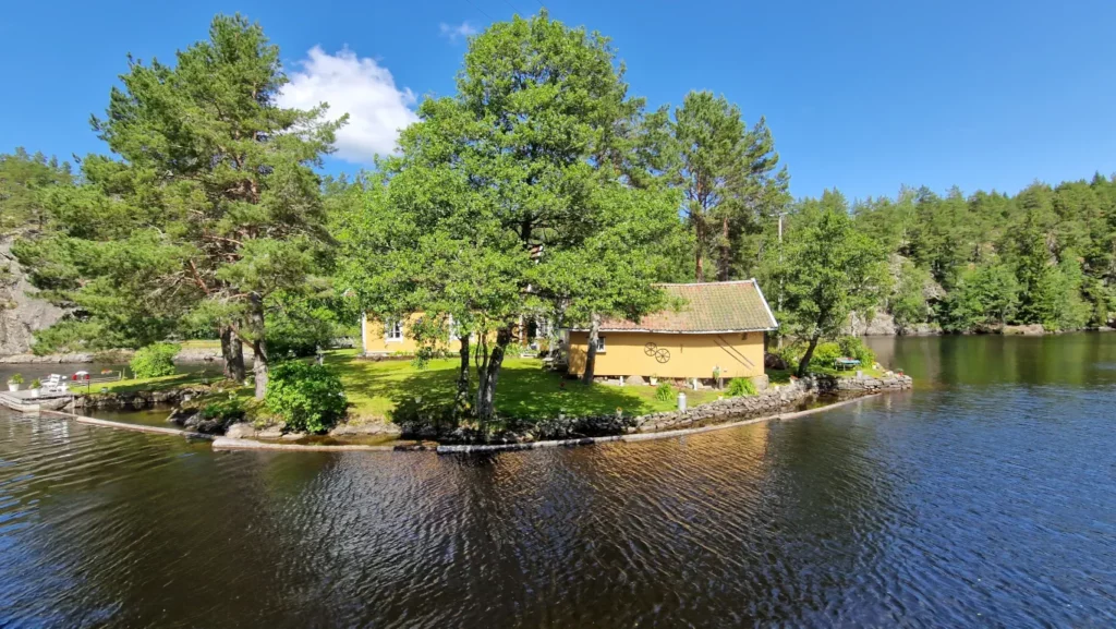 Den gamle slusemesterboligen på Krappeto