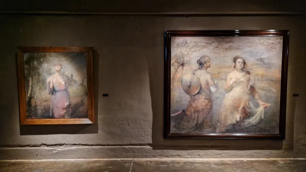 Utvalg av maleriene på Nerdrum Museum