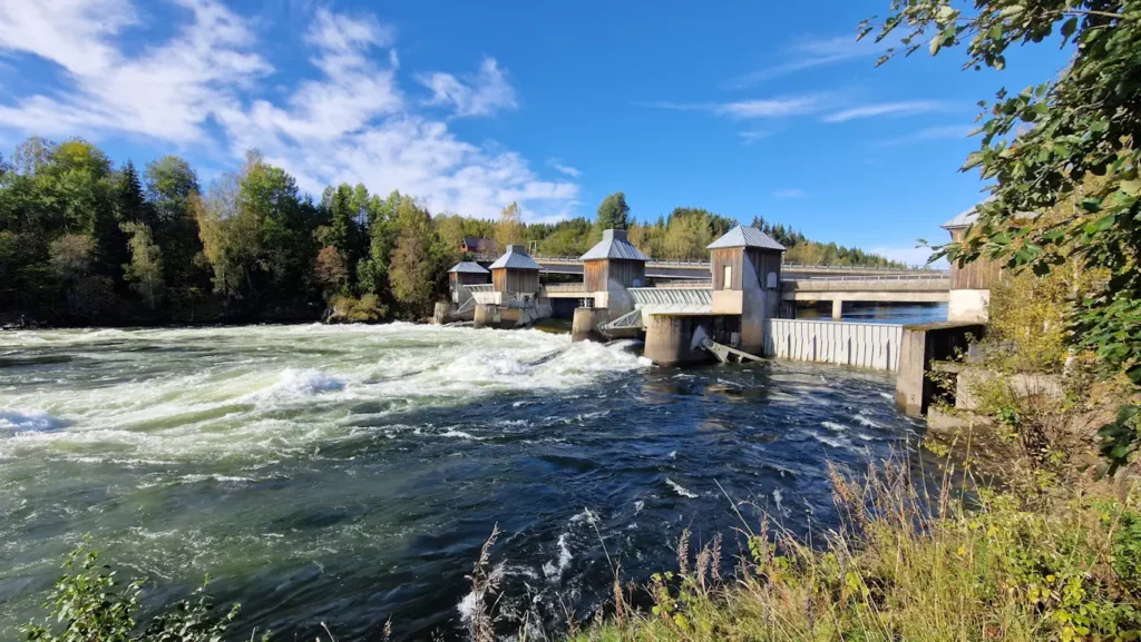 Svanfossen demning fra 1963